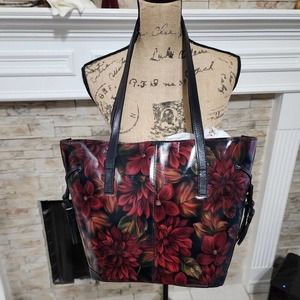 Patricia Nash KEMBLE TOTE English Rustic‎ Mums Collection new!!!